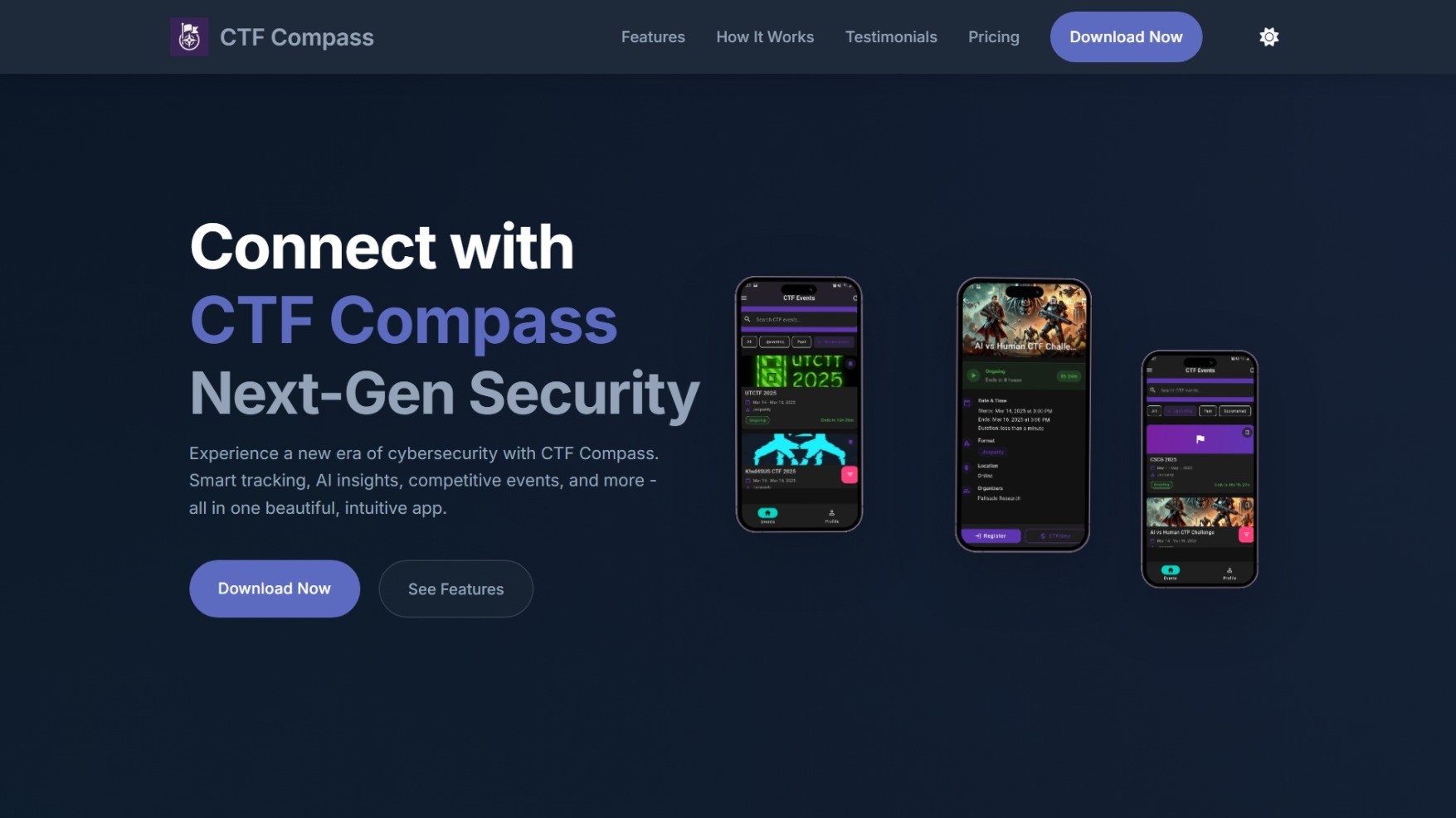 CTF Events - Cybersecurity Platform by Ahmed Abidi (Abidi Ahmed) - Web Developer